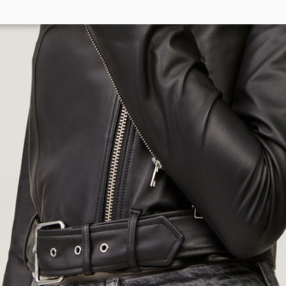 G by Guess Alex Cropped PU Moto Jacket - Picture 2 of 9